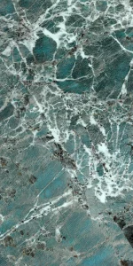 Gresie porțelanată interior/ exterior Amazonite Renoir, 60 x 120 cm, verde turcoaz, mat satinat